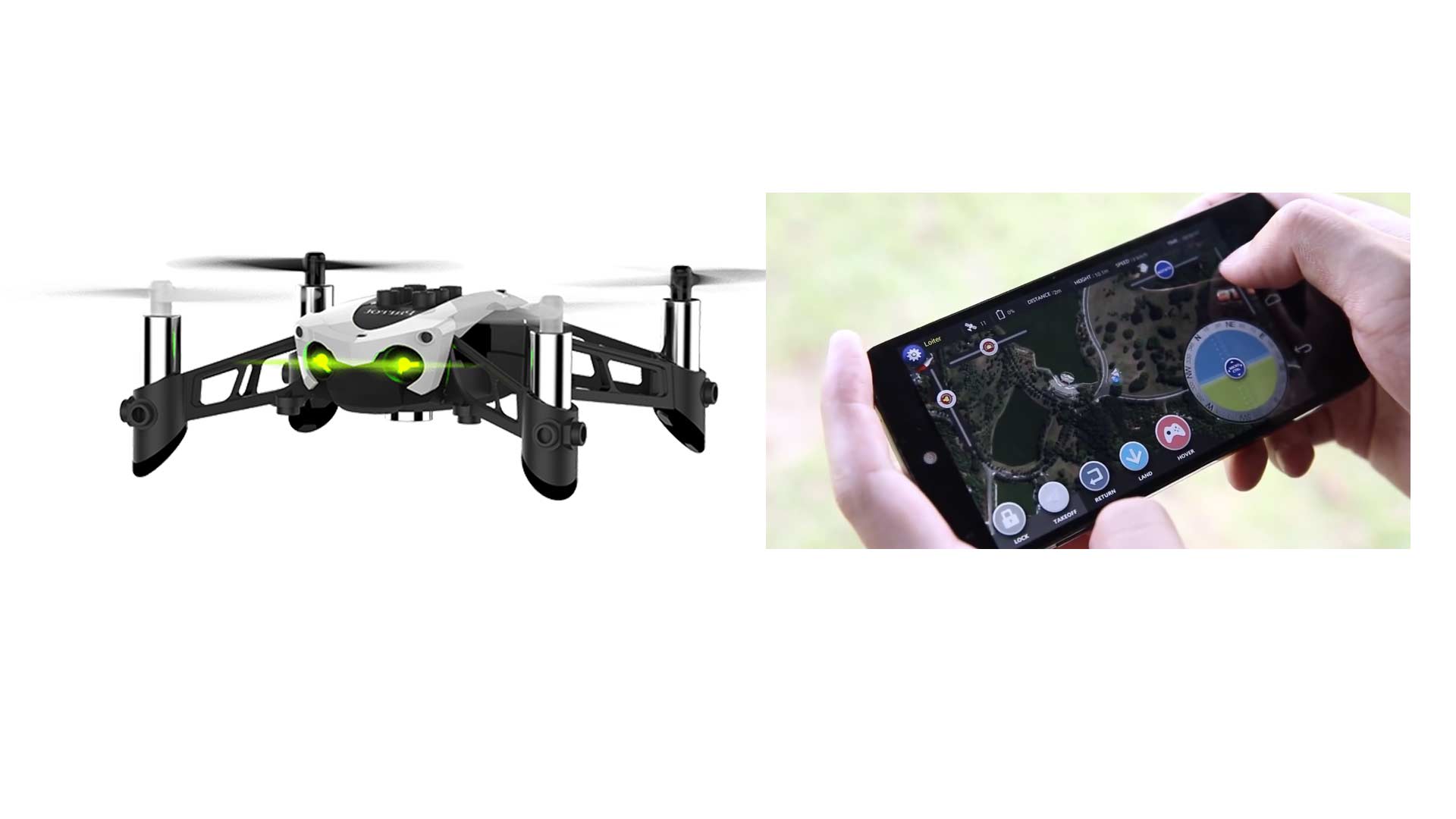 Comandi smartphone per drone