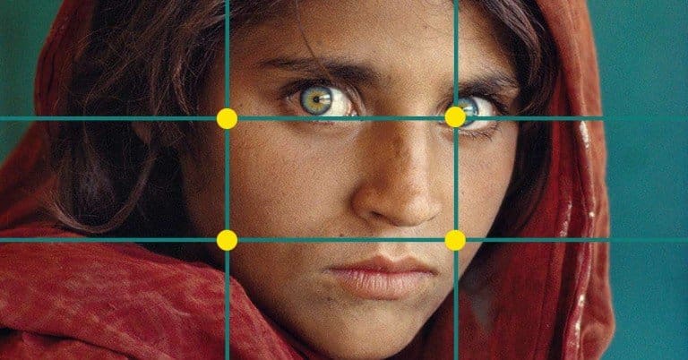 Composizione fotografica di Steve McCurry