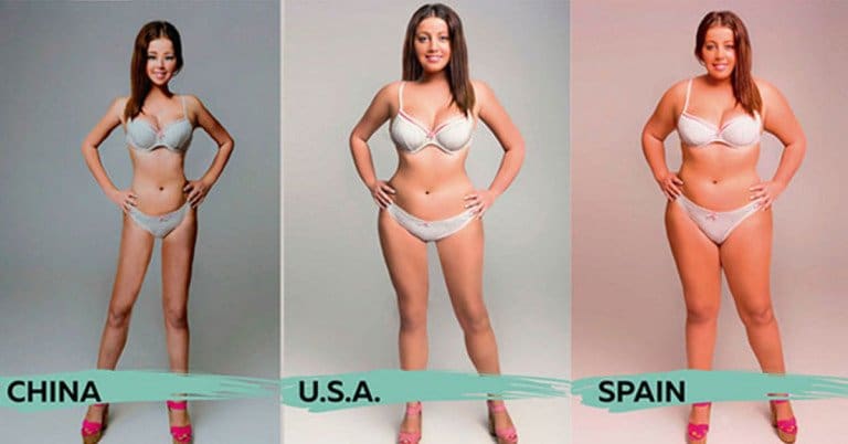 Donna photoshoppata in 18 paesi diversi