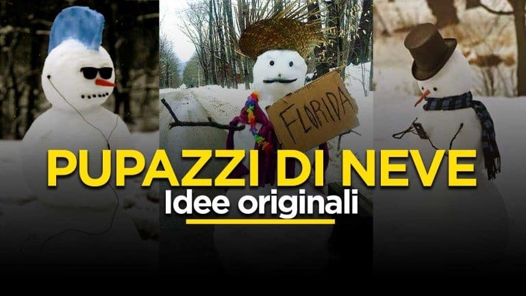 Come creare dei pupazzi di neve originali