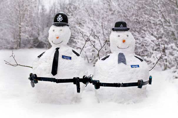 Idea creativa per pupazzo di neve