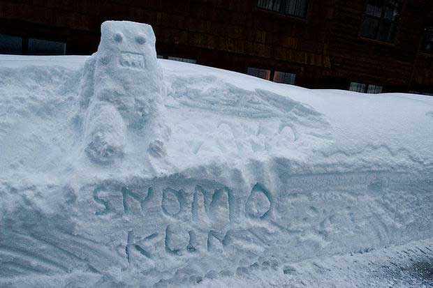 Idea creativa per pupazzo di neve
