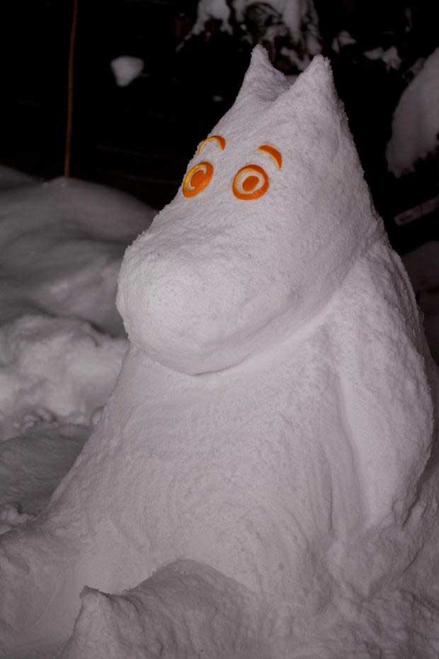 Idea creativa per pupazzo di neve