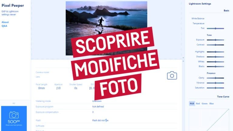 Come scoprire le modifiche sulle foto e altre informazioni