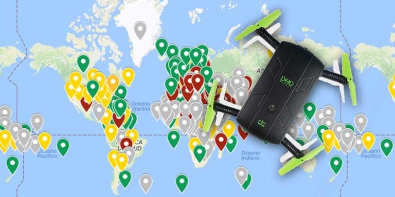 Mappa mondiale regolamento volo droni