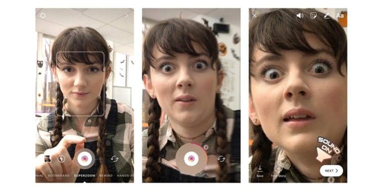 Superzoom di Instagram, la novita