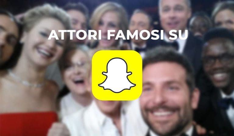 Attori su Snapchat
