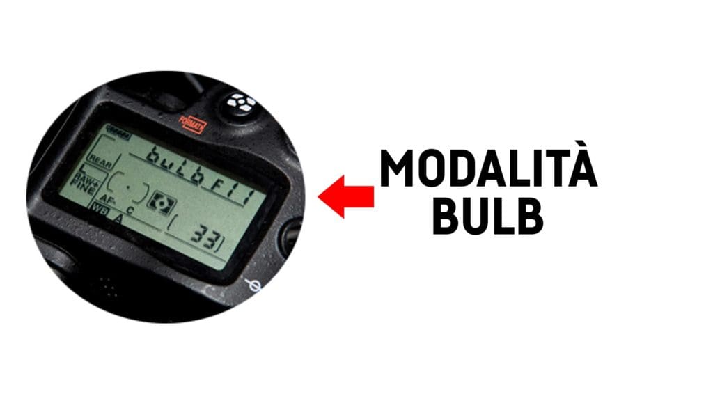 Modalità bulb da menu
