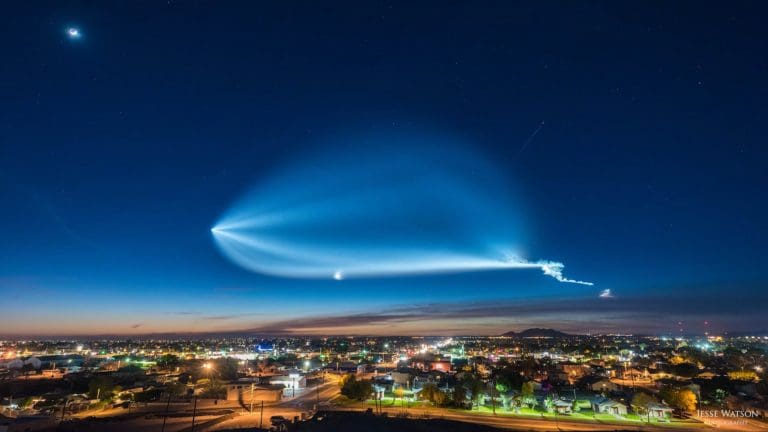 Time Lapse dello SpaceX Falcon 9