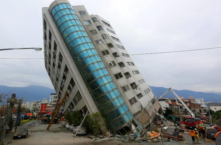 Il terremoto che ha colpito Hualien