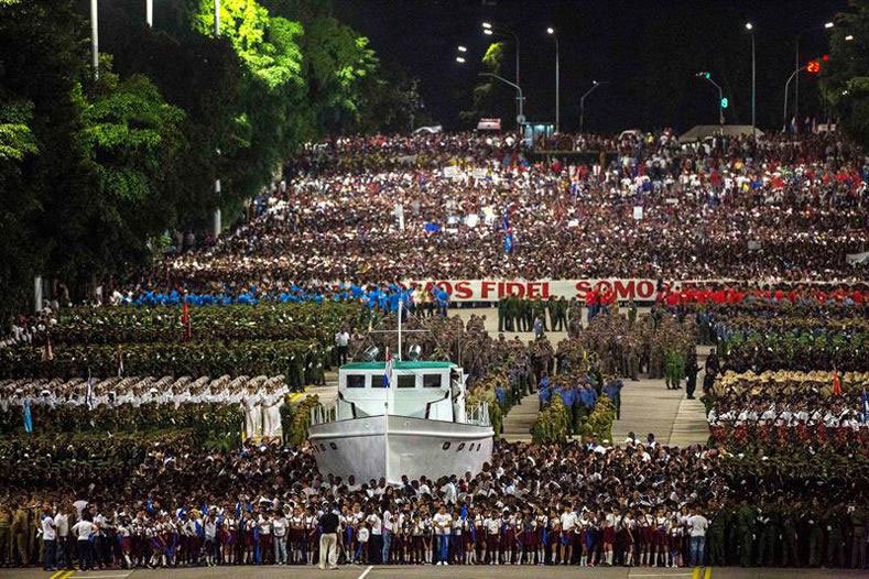 Celebrazione dei 60 anni dell'approdo del Granma