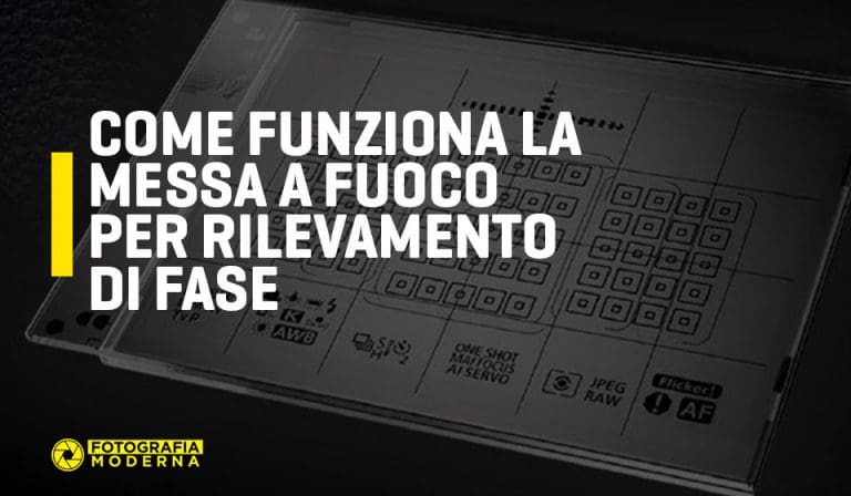 Messa a fuoco per rilevamento di fase