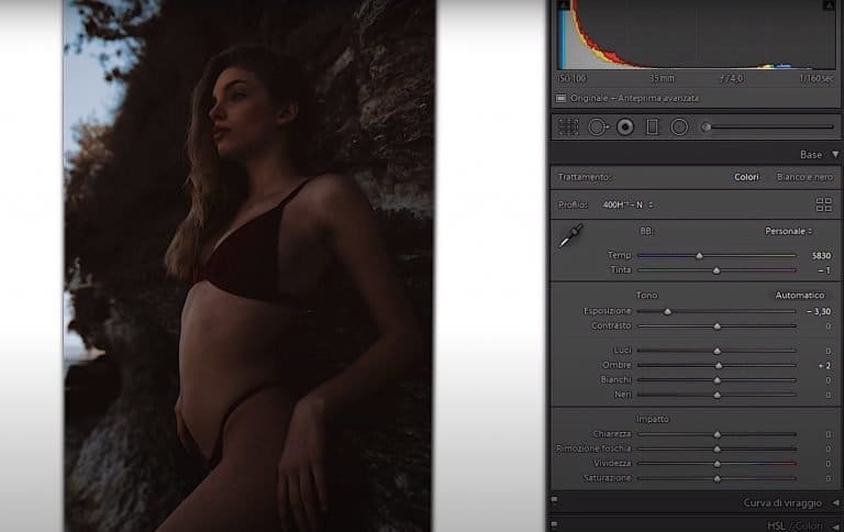 Migliorare l'esposizione su Lightroom