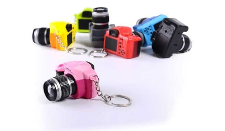 Portachiavi a forma di macchina fotografica