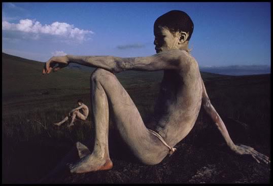 South Africa 1992 Xhosa young men in rite of passage. min