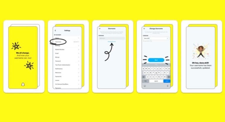 cambiare nome utente su snapchat