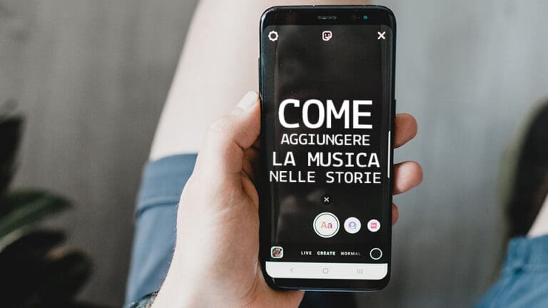 Come aggiungere la musica nelle storie