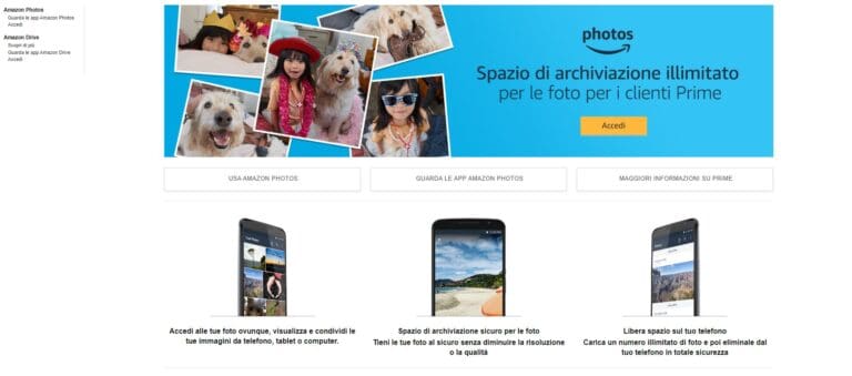 Come funziona Amazon Photos