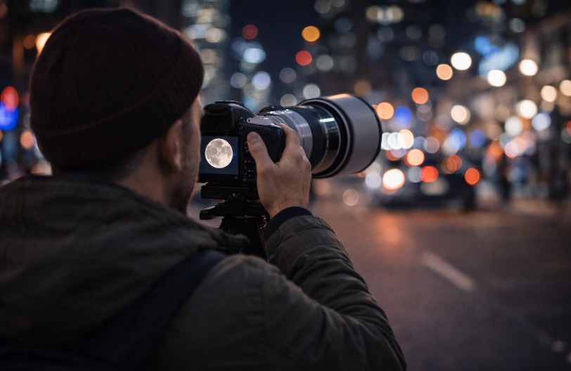 impostazioni su come fotografare la luna