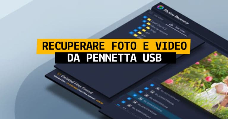 recuperare file cancellati da usb