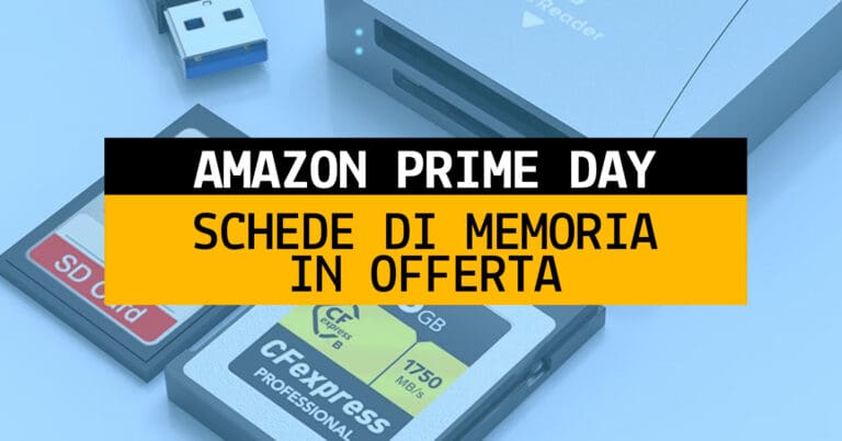 schede di memoria prime day