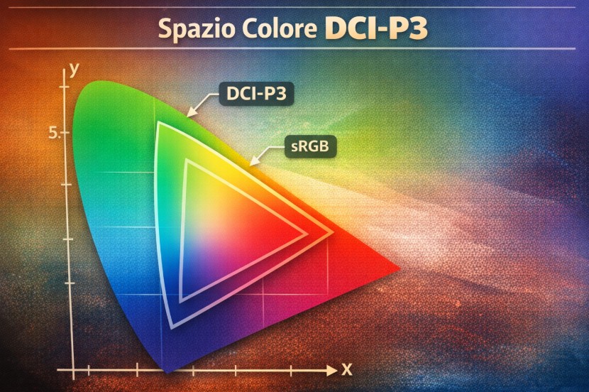 spazio colore dci-p3 gamut