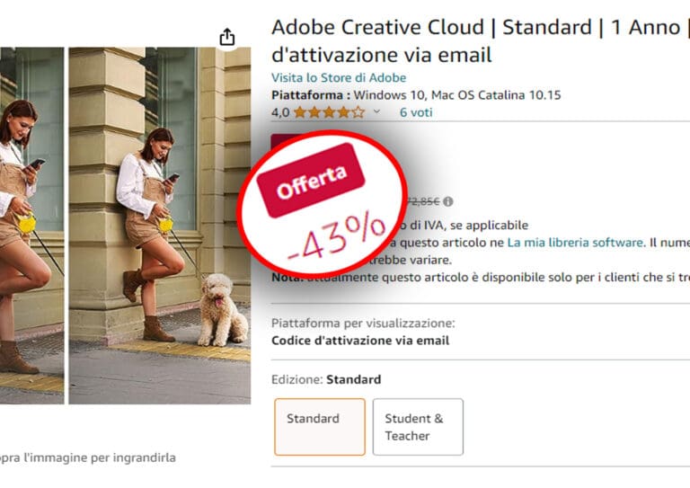 adobe creative cloud offerta