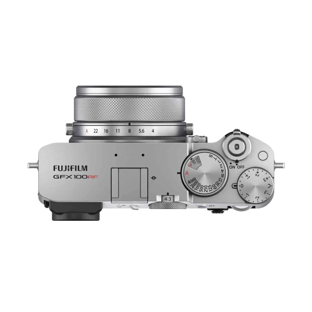 fujifilm gfx100rf parte top silver