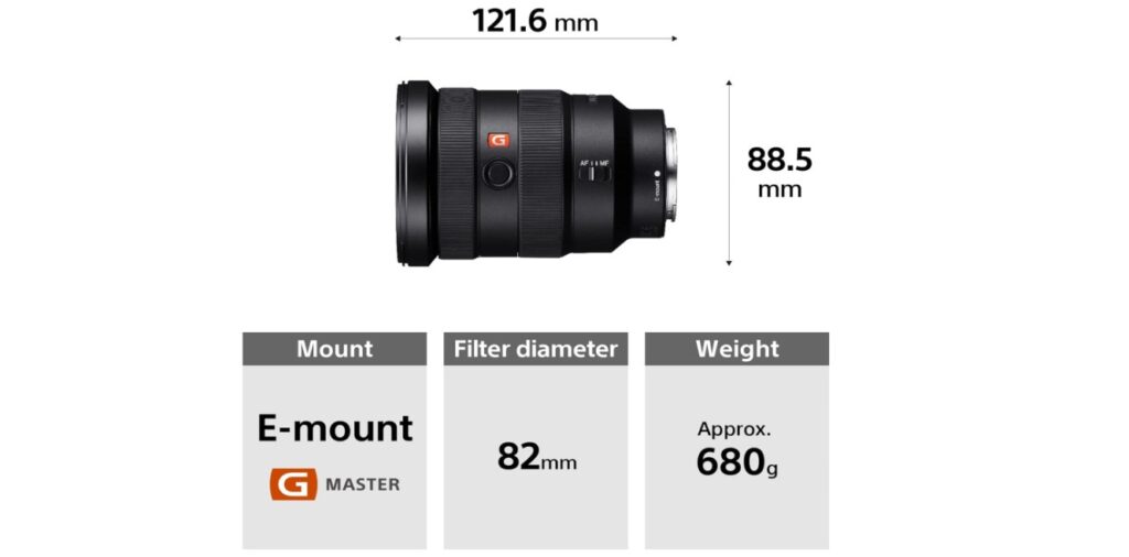 sony fe 16 35mm caratteristiche