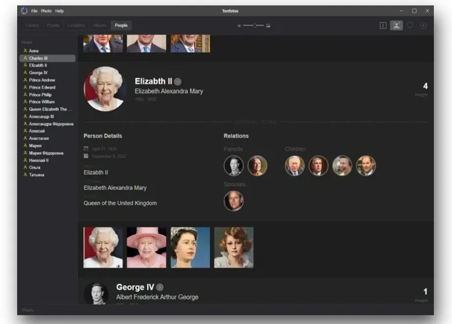 organizzare le foto con il software tonfotos