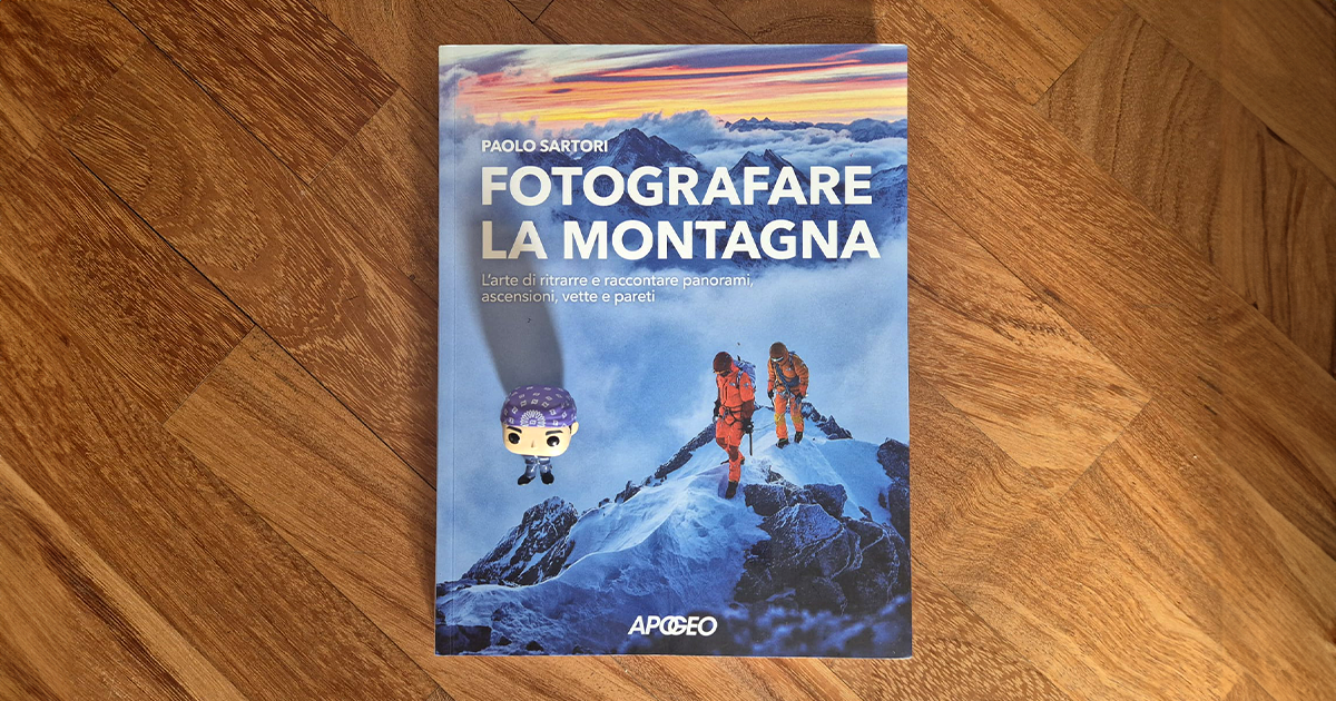 copertina del libro "fotografare la montagna" di paolo sartori