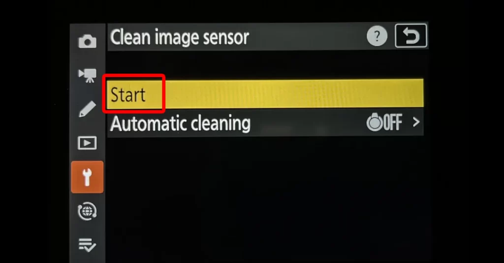 pulire il sensore nikon z8 sensor shield