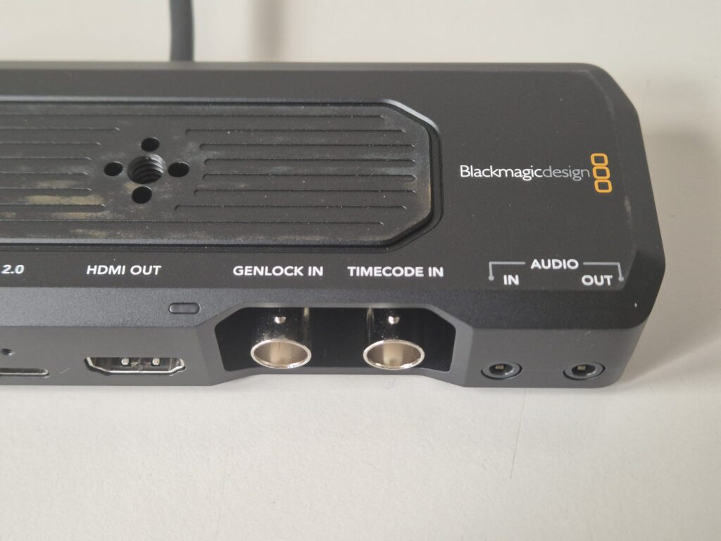 genlock del Blackmagic Camera PRODock