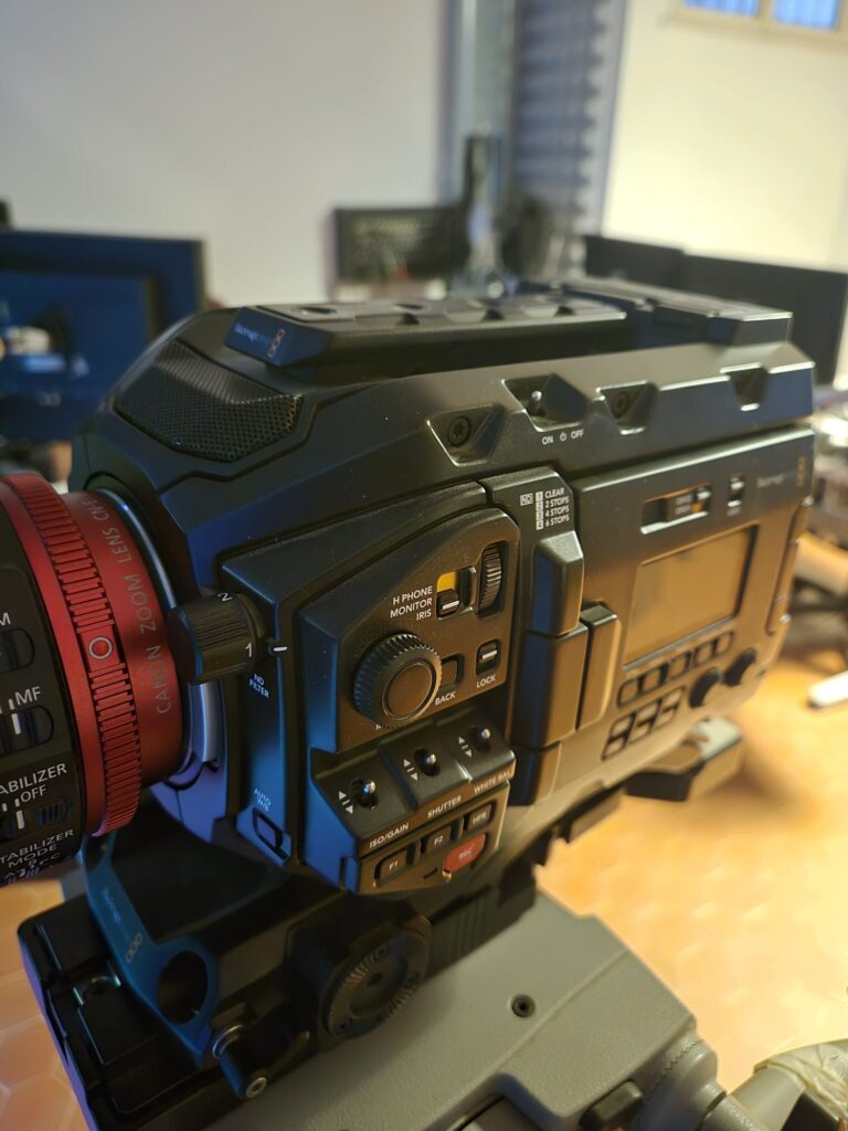 Attacchi della Blackmagic Broadcast Ursa G1